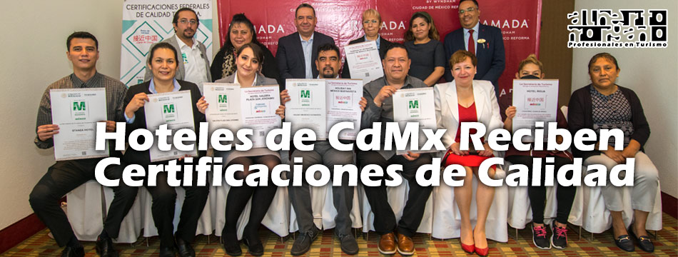 Entrega de 9 distintivos de calidad turística en la Ciudad de&nbsp;México